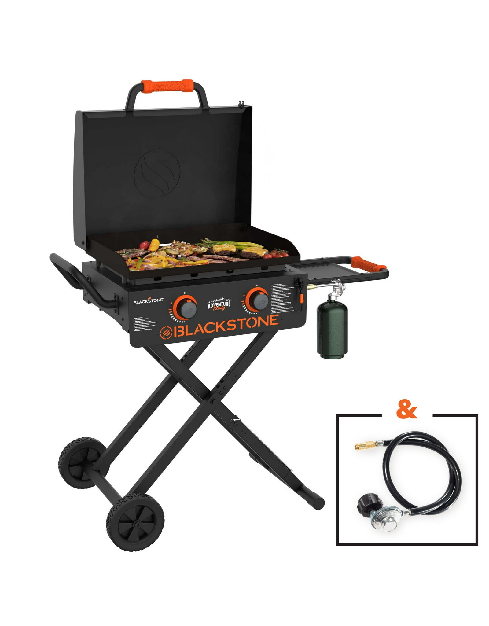 Blackstone Blackstone Adventure Ready 2-Burner 22" Propane Omnivore Griddle with Flex-Fold Legs - 2020