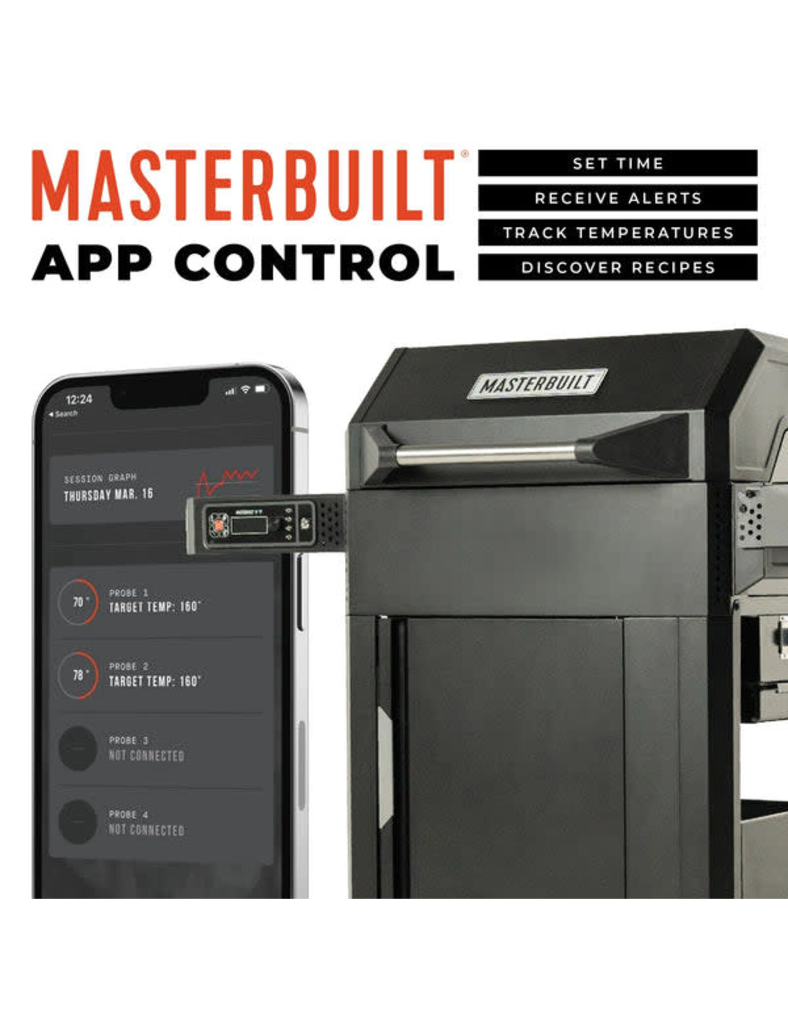 Masterbuilt Masterbuilt QuickFire 545 Digital Charcoal Grill + Smoker - MB20041124