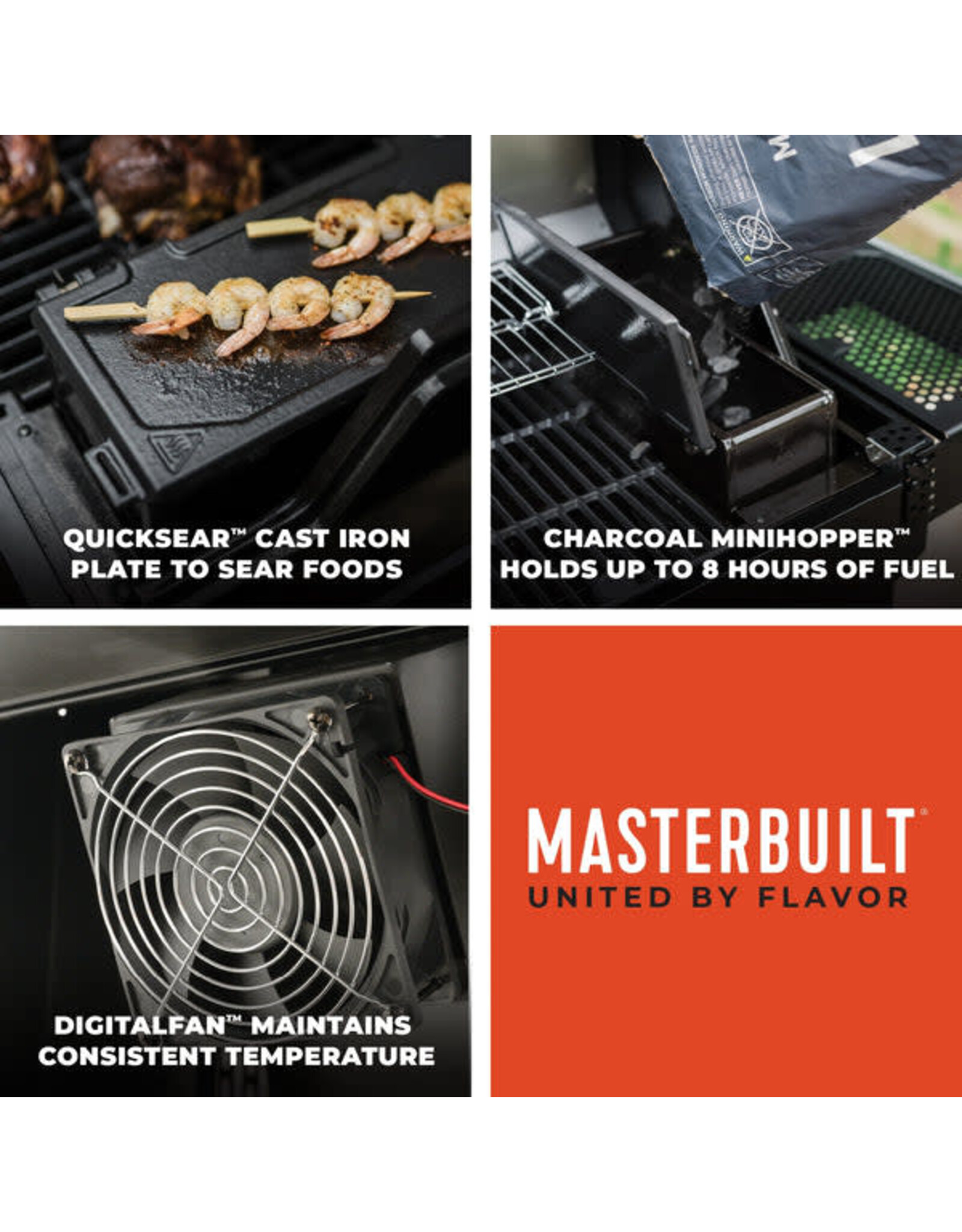 Masterbuilt Masterbuilt QuickFire 545 Digital Charcoal Grill + Smoker - MB20041124