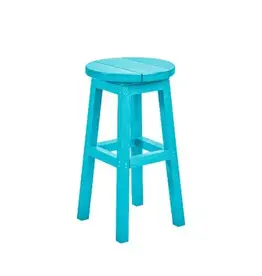 C.R. Plastic Products C. R. Plastic Products Barstool Counter Height - C21C Turquoise
