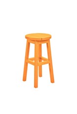 C.R. Plastic Products C. R. Plastic Products Barstool Counter Height - C21C Orange