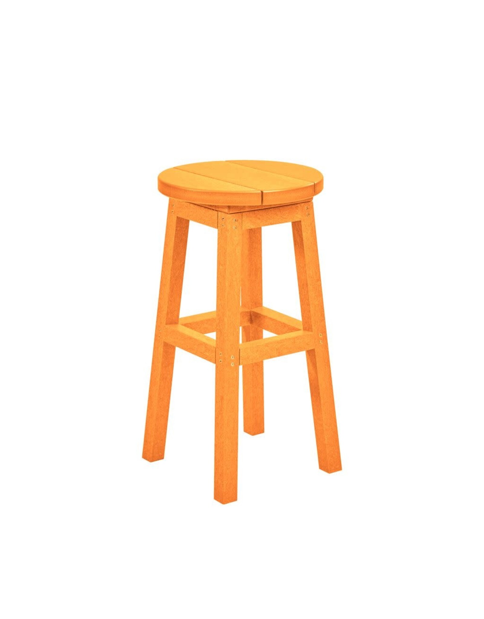 C.R. Plastic Products C. R. Plastic Products Barstool Counter Height - C21C Orange