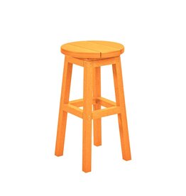 C.R. Plastic Products C. R. Plastic Products Barstool Counter Height - C21C Orange