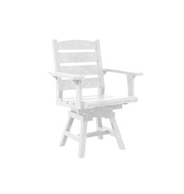 C.R. Plastic Products C. R. Plastic Products Napa Dining Height Swivel Arm Chair - C322