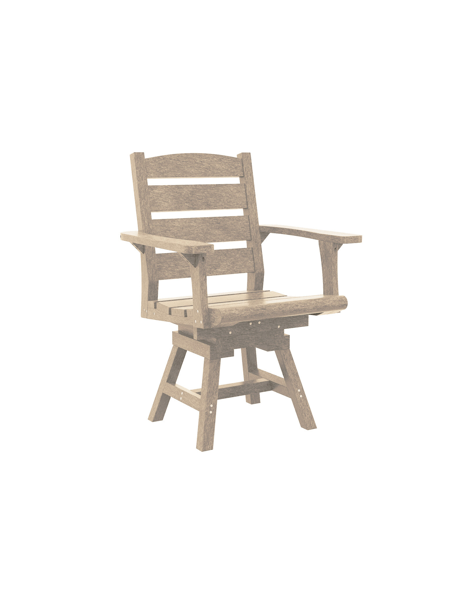 C.R. Plastic Products C. R. Plastic Products Napa Dining Height Swivel Arm Chair - C322
