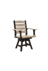 C.R. Plastic Products C. R. Plastic Products Napa Dining Height Swivel Arm Chair - C322