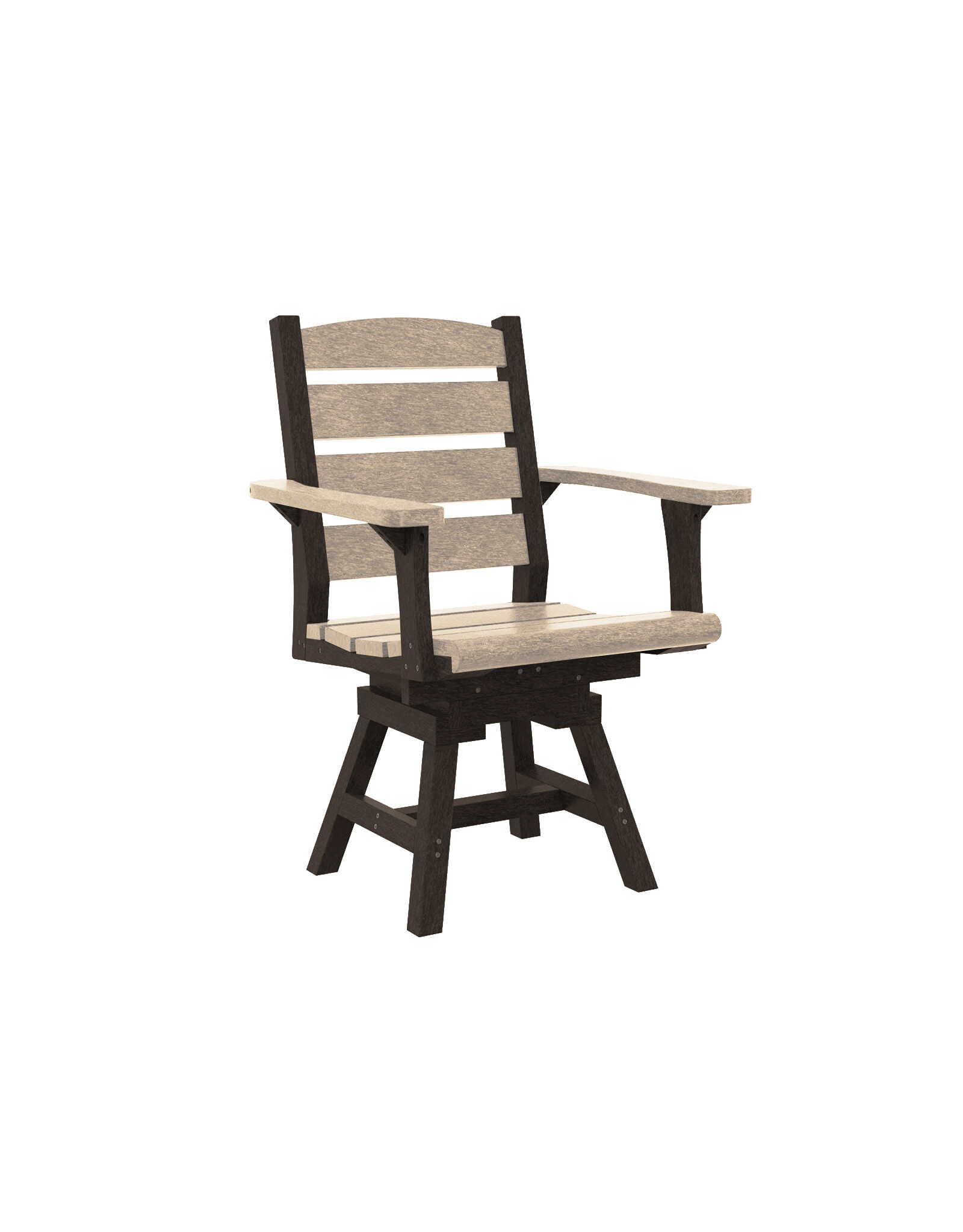C.R. Plastic Products C. R. Plastic Products Napa Dining Height Swivel Arm Chair - C322