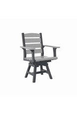 C.R. Plastic Products C. R. Plastic Products Napa Dining Height Swivel Arm Chair - C322