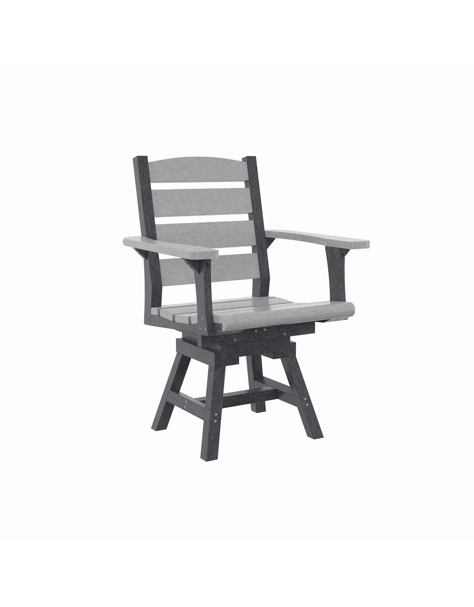 C.R. Plastic Products C. R. Plastic Products Napa Dining Height Swivel Arm Chair - C322
