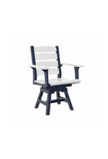 C.R. Plastic Products C. R. Plastic Products Napa Dining Height Swivel Arm Chair - C322