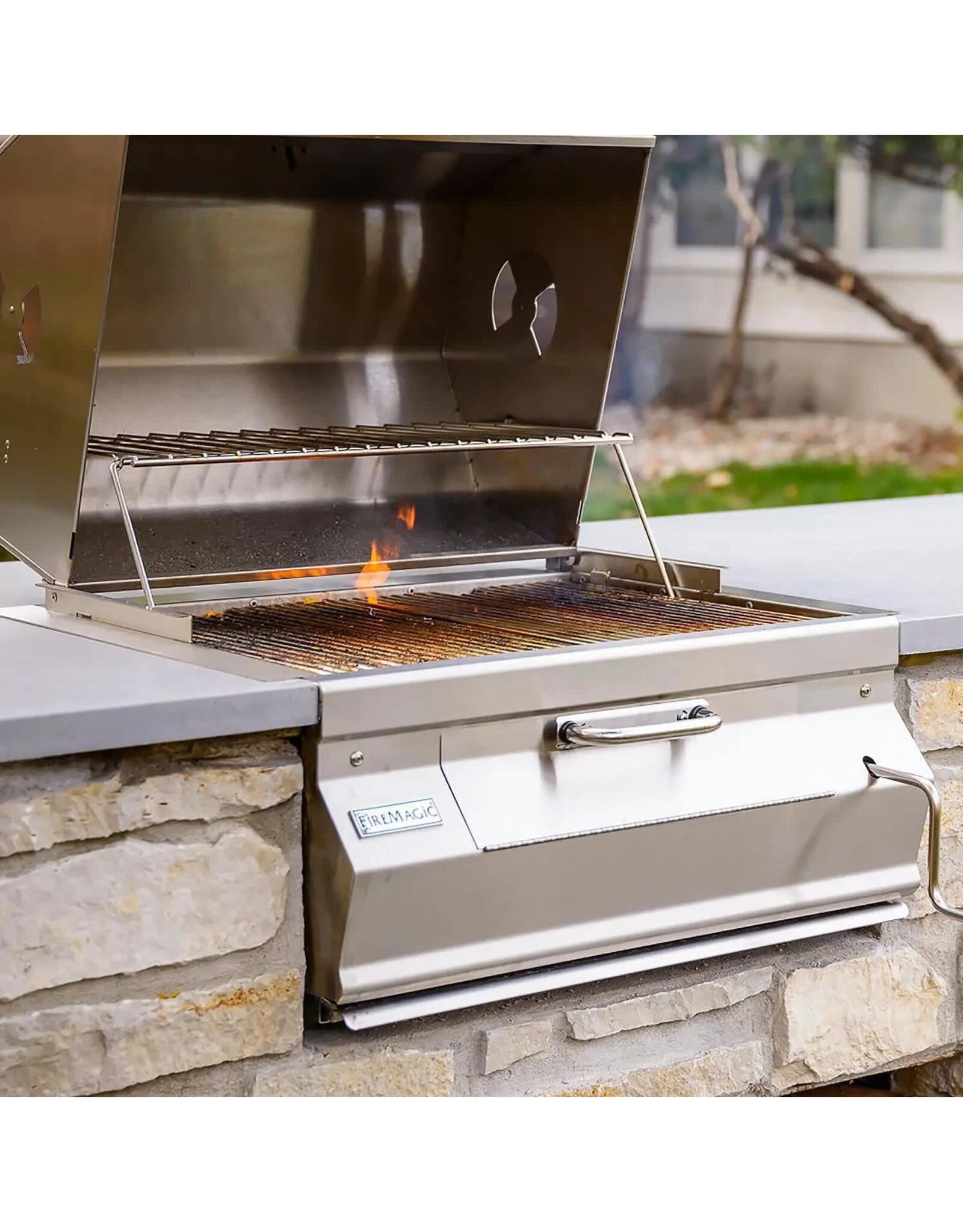 Fire Magic Fire Magic Grills -  Legacy 24-Inch Built-In Smoker Charcoal Grill - 12-SC01C-A