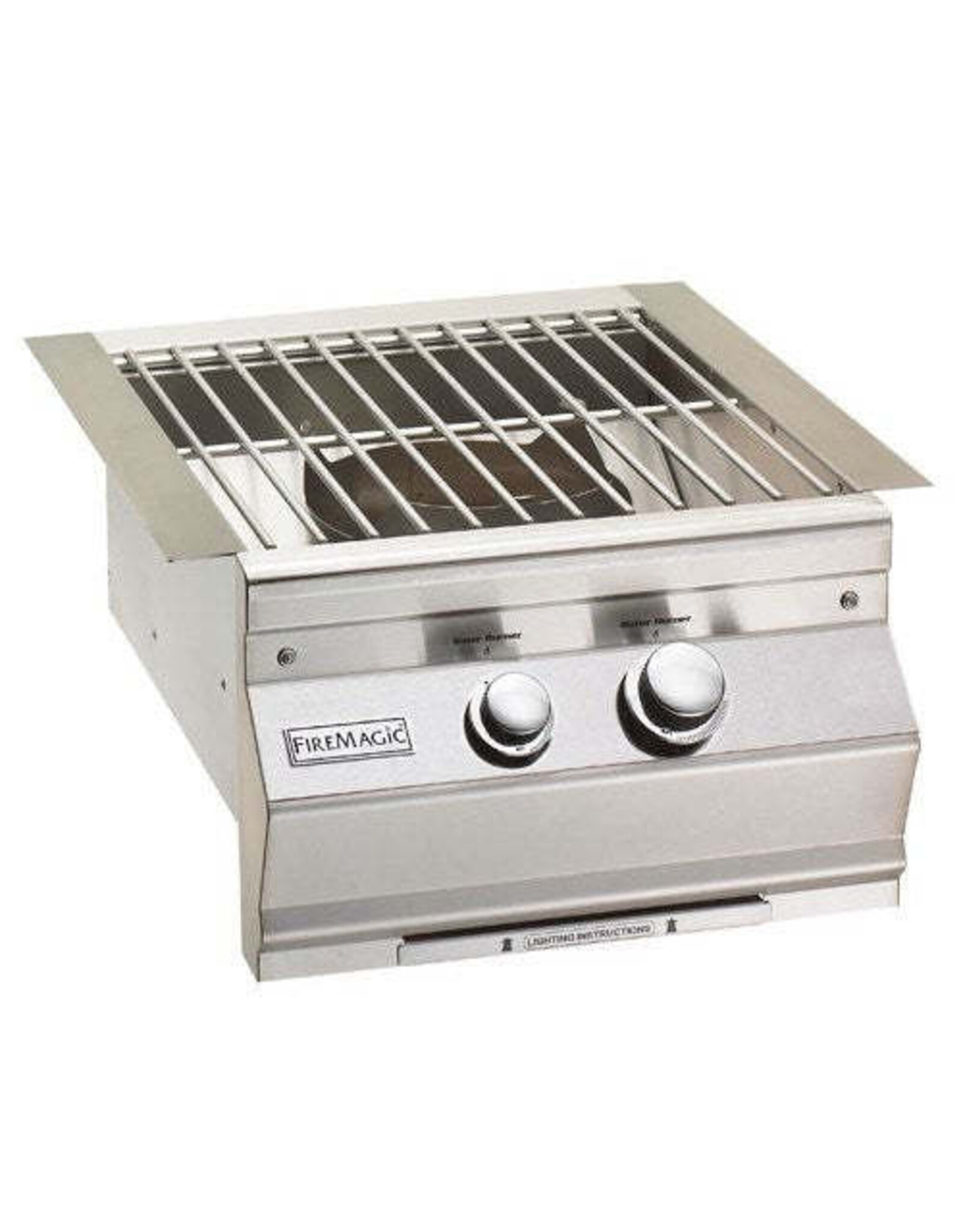 Fire Magic Fire Magic Grills Aurora 24-Inch Built-In Power Burner with Porcelain Cast Iron Grid, Liquid Propane - 19-7B0P-0
