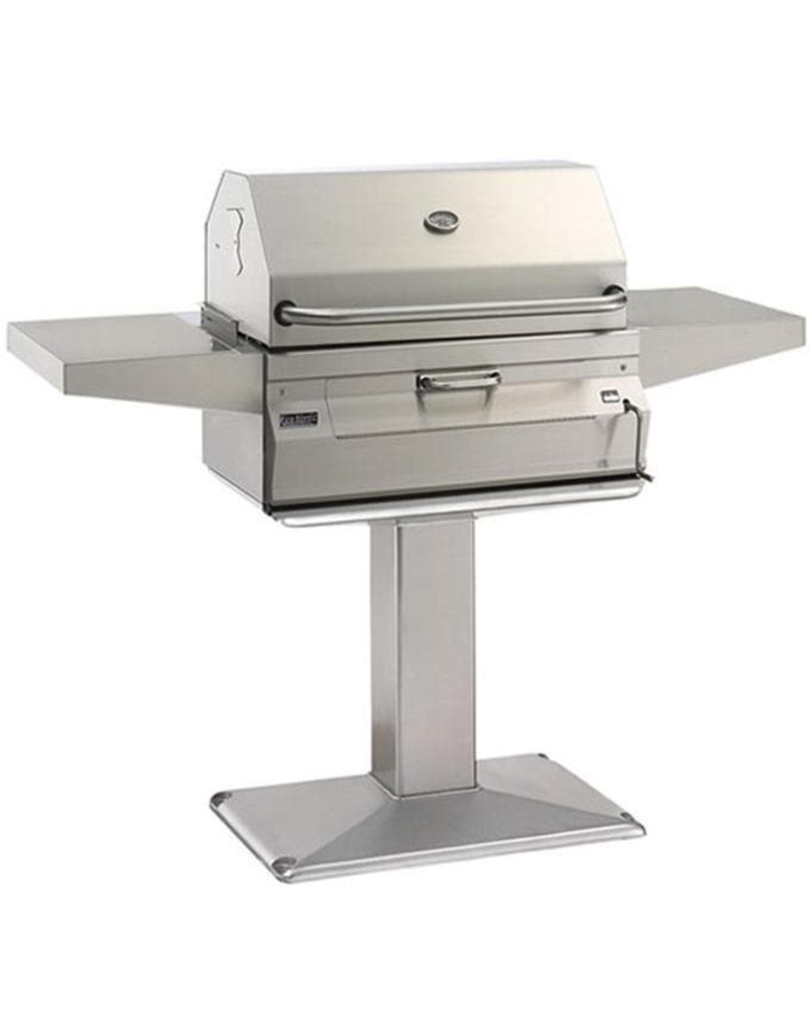 Fire Magic Fire Magic Legacy 24-Inch Smoker Charcoal Grill On Patio Post - 22-SC01C-P6