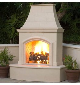 Fire Magic American Fyre Designs Phoenix 63-Inch Outdoor Natural Gas Fireplace - Cafe Blanco - 017-01-N-CB-RBC
