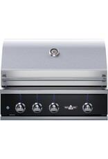 Delta Heat Delta Heat 32-Inch 3-Burner Built-In Natural Gas Grill w/ Rotisserie - Black Control Panel - DHBQ32R-KN