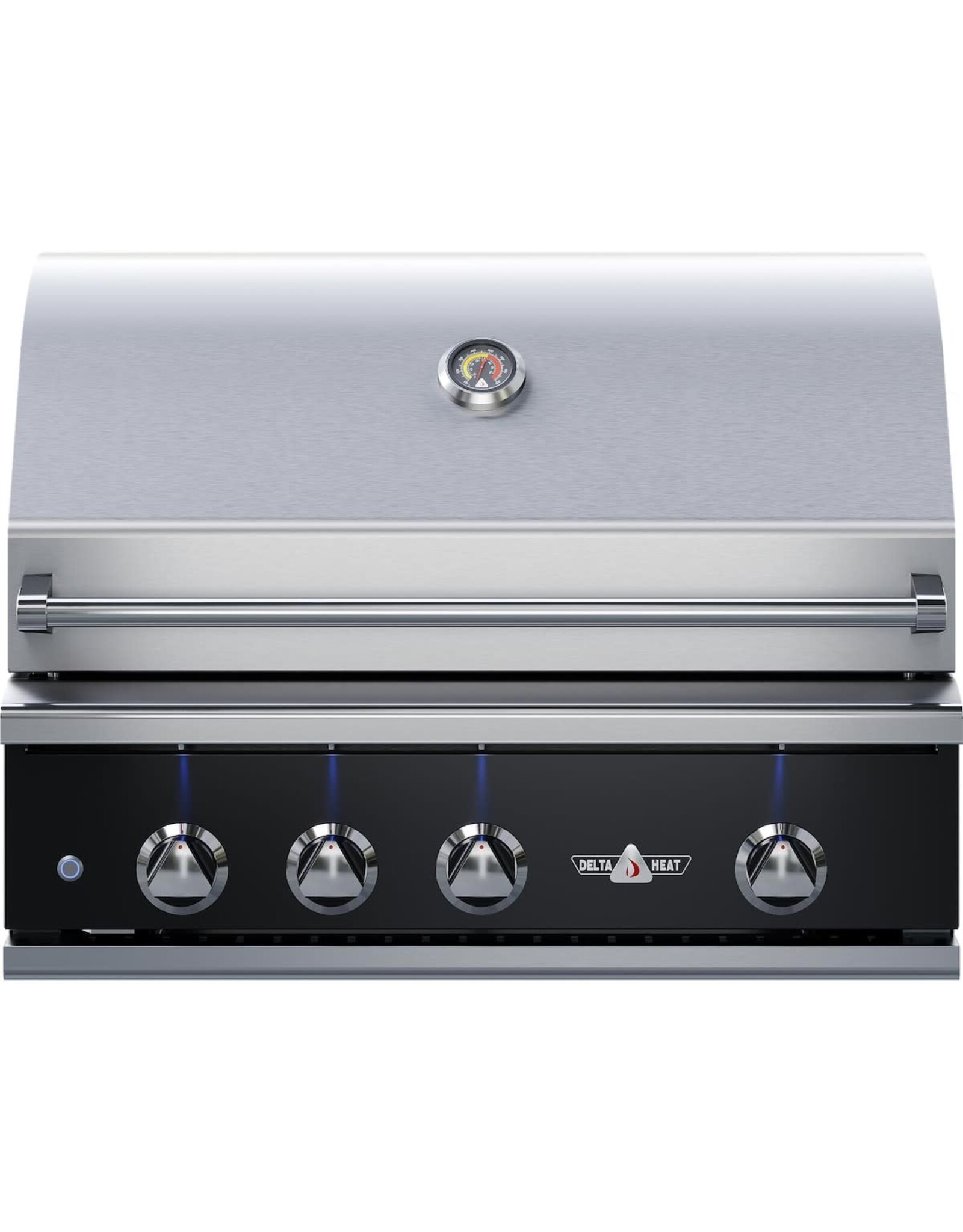 Delta Heat Delta Heat 32-Inch 3-Burner Built-In Natural Gas Grill w/ Rotisserie - Black Control Panel - DHBQ32R-KN