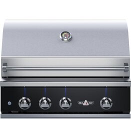 Delta Heat Delta Heat 32-Inch 3-Burner Built-In Natural Gas Grill w/ Rotisserie - Black Control Panel - DHBQ32R-KN
