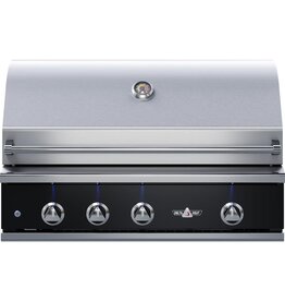 Delta Heat Delta Heat 38-Inch 3-Burner Built-In Natural Gas Grill w/ Rotisserie & Sear Zone - Black Control Panel - DHBQ38RS-KN