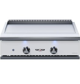 Delta Heat Delta Heat 32-Inch Built-In Propane Teppanyaki Griddle - White Control Panel - DHTG32-WL