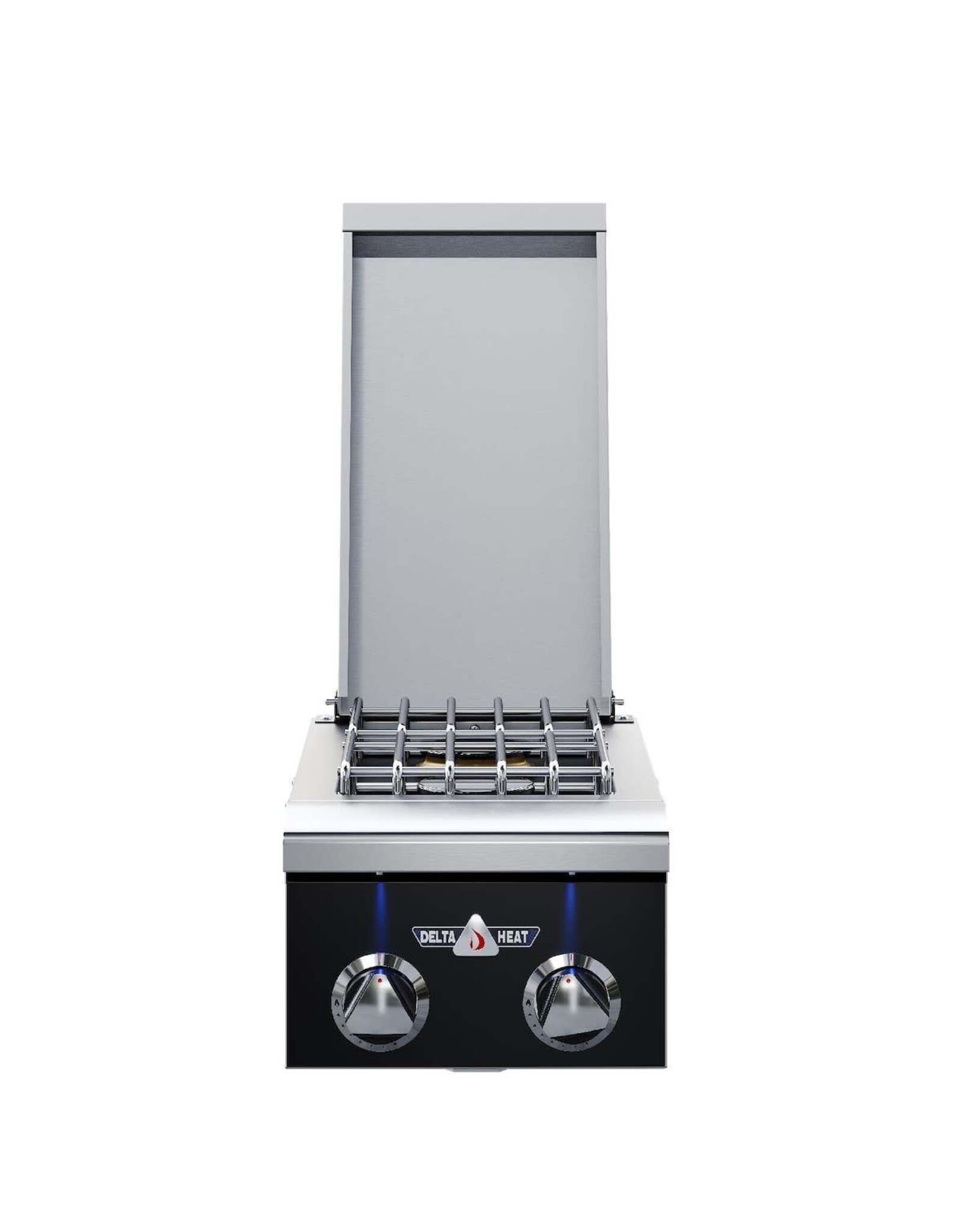 Delta Heat Delta Heat Built-In Propane Gas Double Side Burner - Black Control Panel - DHSB2-KL