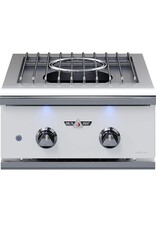 Delta Heat Delta Heat 22-Inch Built-In Propane Power Burner - White Control Panel - DHPW22-WL