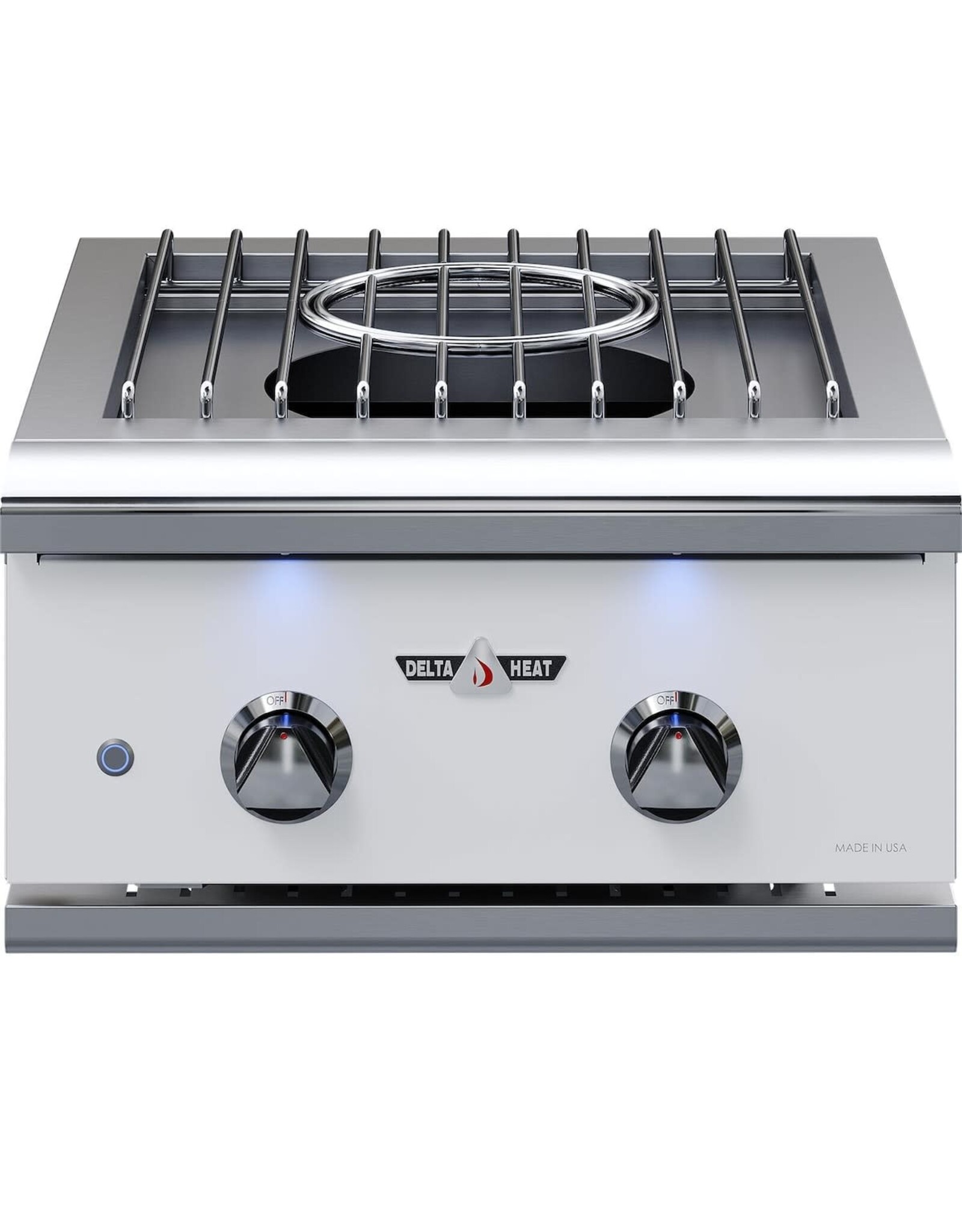 Delta Heat Delta Heat 22-Inch Built-In Propane Power Burner - White Control Panel - DHPW22-WL