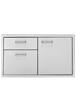 Delta Heat Delta Heat 36" Door, 2 Drawer Combo- DHDD362-B