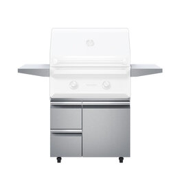 Twin Eagles Twin Eagles 30" Grill Base with Storage Drawers, Single Door - TEGB30SD-B