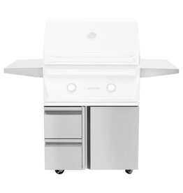 Twin Eagles Twin Eagles 36" Grill Base with Storage Drawers, Single Door - TEGB36SD-B