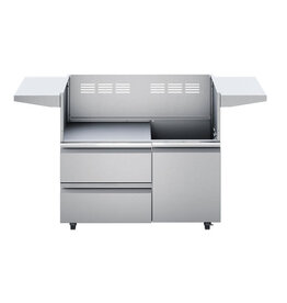 Twin Eagles Twin Eagles 42" Grill Base with Storage Drawers. Single Door - TEGB42SD-B