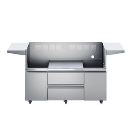 Twin Eagles Twin Eagles 54" Grill Base with Storage Drawers, Two Doors - TEGB54SD-B