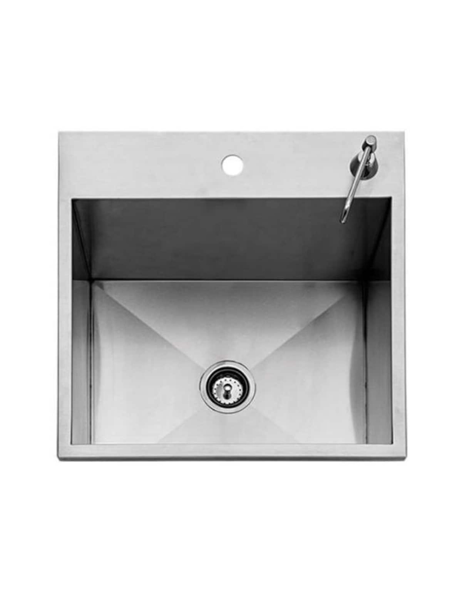 Twin Eagles Twin Eagles 24-Inch Drop-In Stainless Steel Sink with Lid & Soap Dispenser - TEOS24-B