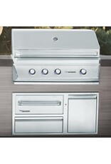 Twin Eagles Twin Eagles 42-Inch Built-In 120V Electric Outdoor Warming Drawer with Utility Drawer & Roll-Out Trash/Propane Tank Bin - TEWD42C-C