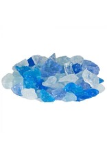TrueFlame True Flame Fire Glass 1/2" - 3/4" -  Light Blue