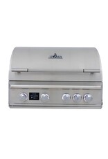 Blaze Outdoor Products Blaze Freestanding LTE PRO 32-Inch 4-Burner Natural Gas Grill w/ Digital Temperature Screen & Rear Infrared Burner - BLZ-4LTEPRO-NG+BLZ-4PRO-CART-LTSC