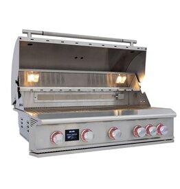 Blaze Outdoor Products Blaze LTE PRO 40-Inch 5-Burner Built-in Natural Gas Grill w/ Digital Temperature Screen & Rear Infrared Burner - BLZ-5LTEPRO-NG