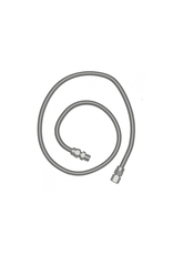 Renaissance Cooking Systems Renaissance 36" Stainless Flex Hose, 1/2" Female Flares W/ Adapters - SSFLEX8436