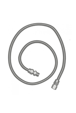 Renaissance Cooking Systems Renaissance 36" Stainless Flex Hose, 1/2" Female Flares W/ Adapters - SSFLEX8436