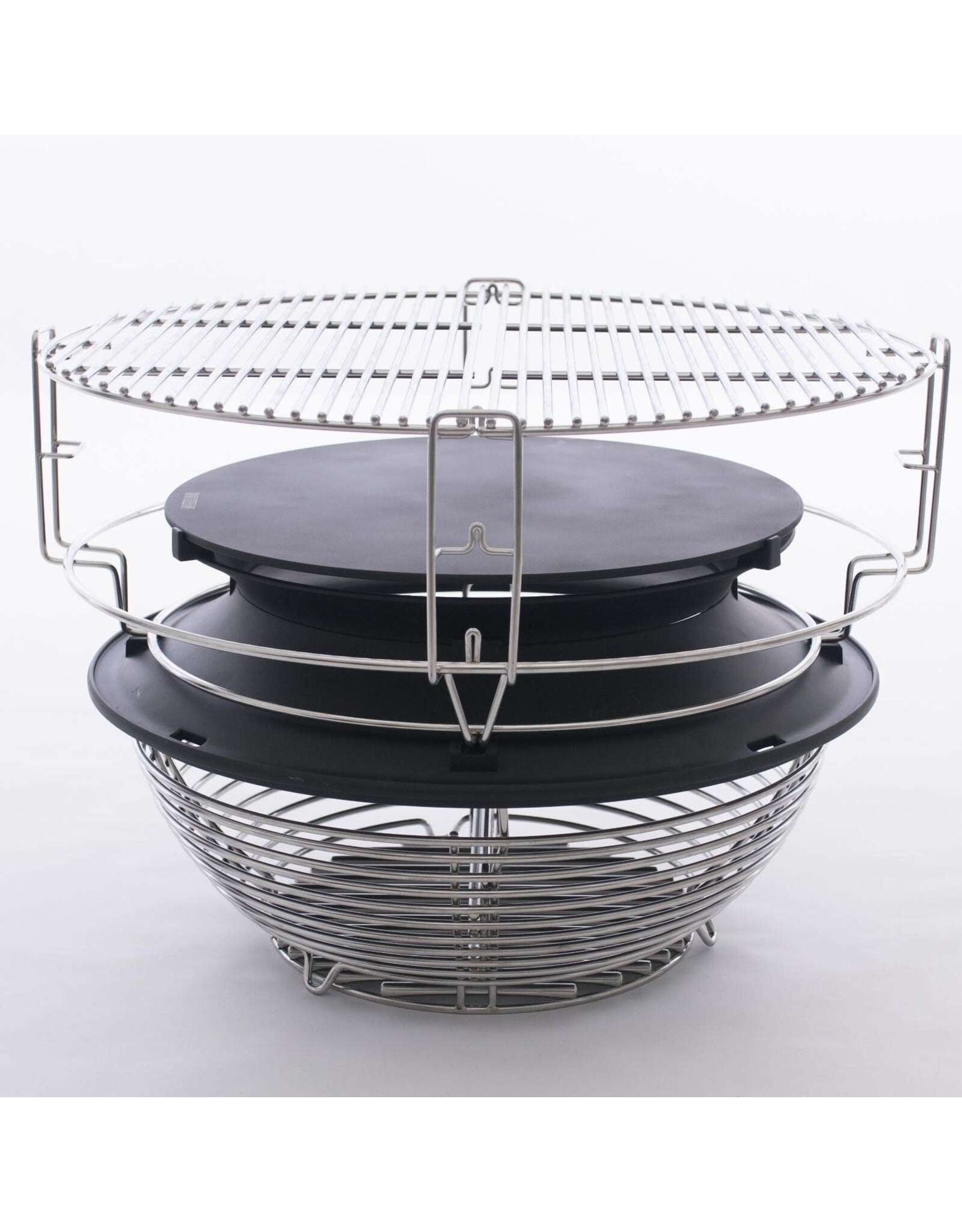 Kamado Joe Kamado Joe Big Joe III w/ Cart, Hyperbolic Insert, Aluminum Side Shelves, Heat Def, D&C, Tools - KJ15041021