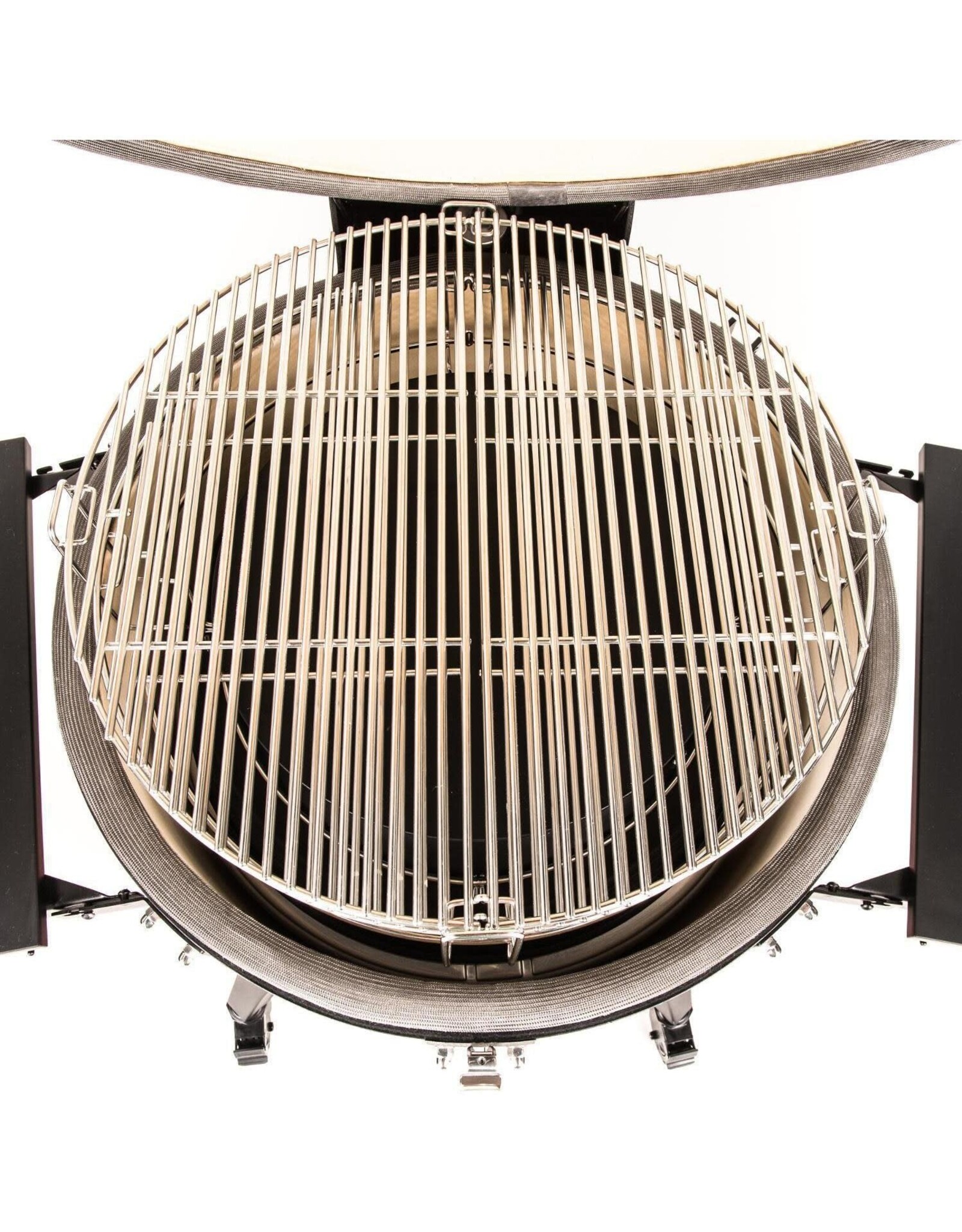 Kamado Joe Kamado Joe Big Joe III w/ Cart, Hyperbolic Insert, Aluminum Side Shelves, Heat Def, D&C, Tools - KJ15041021