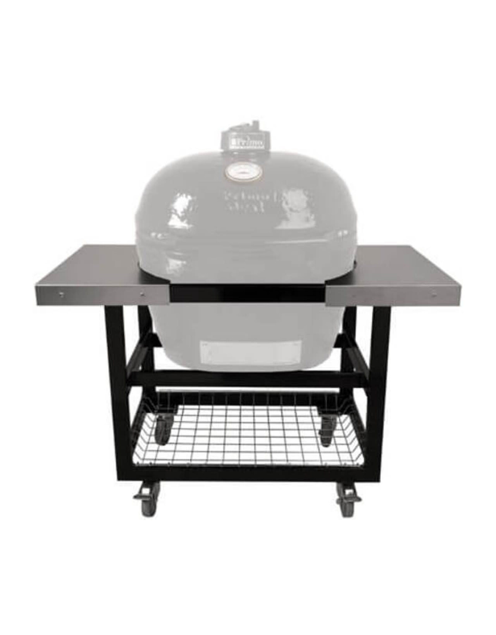 Primo Ceramic Grills Primo Cart Base with Basket and Stainless Side Shelves for XXL - PG00372