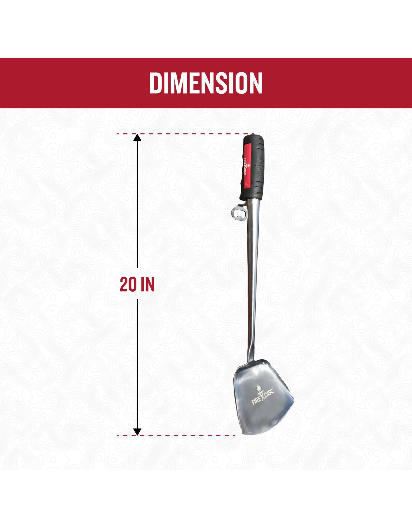 Firedisc FireDisc - The Ultimate Cooking Weapon,  20 inch Grill Spatula, Stainless Steel - TCGSV