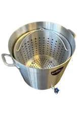 High Performance Cookers High Performance Cookers 100 QT Performance Seafood Pot - 1" Gate Valve - PW100-BTJ-VLV100