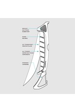 Toadfish Toadfish Folding Fillet Knife with Built In Carabiner