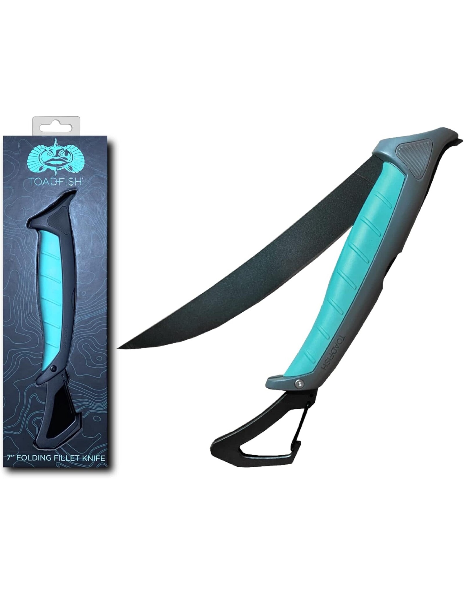 Toadfish Toadfish Folding Fillet Knife with Built In Carabiner
