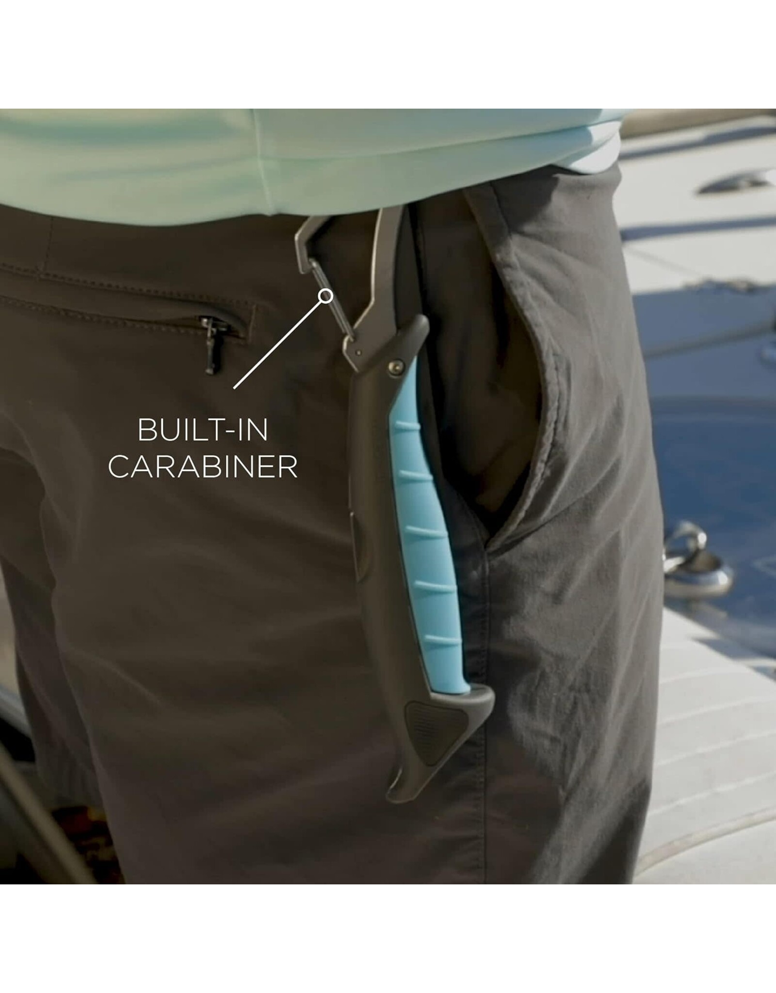 Toadfish Toadfish Folding Fillet Knife with Built In Carabiner