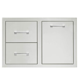 TrueFlame TrueFlame 33-Inch 2 Drawer and Propane Tank Pullout Drawer Combo - TF-DC2-33LP