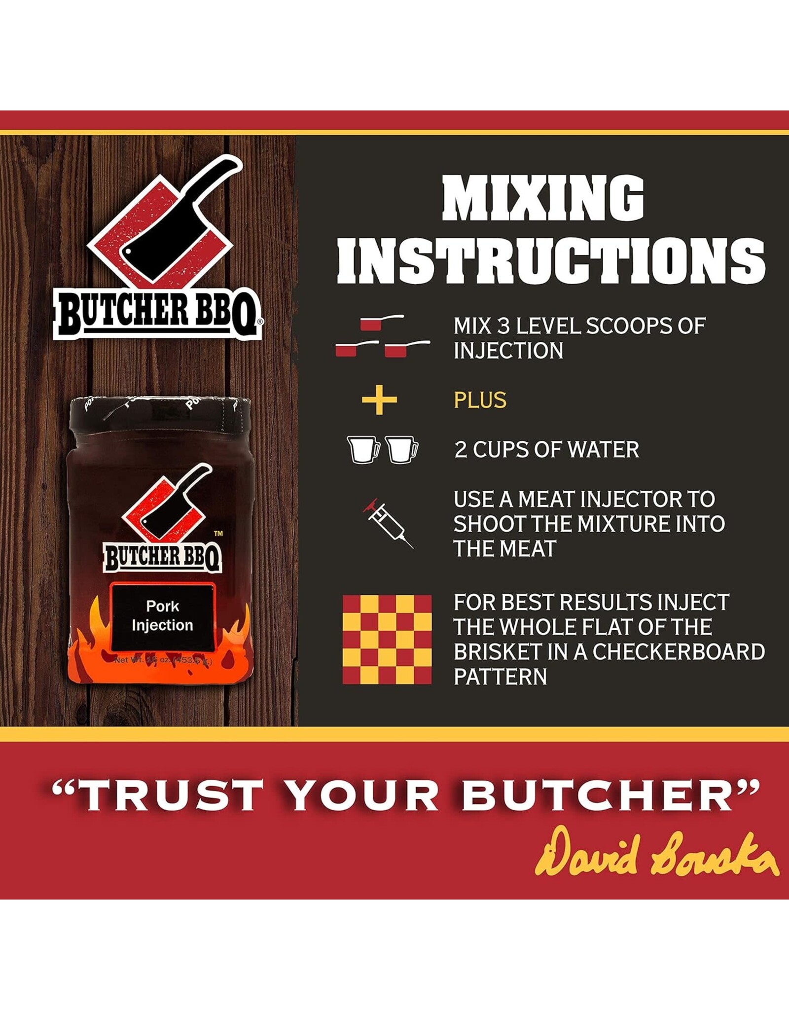 Butcher's BBQ Butcher BBQ Products Pork Injection 16 Oz - 03576
