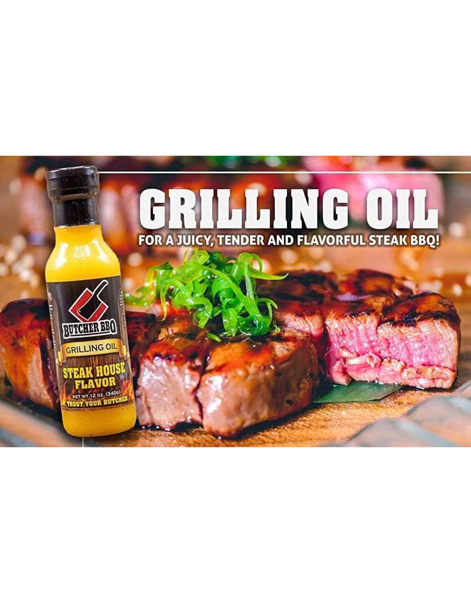 Butcher's BBQ Butcher BBQ Products Steak Oil 12 Oz - 74787