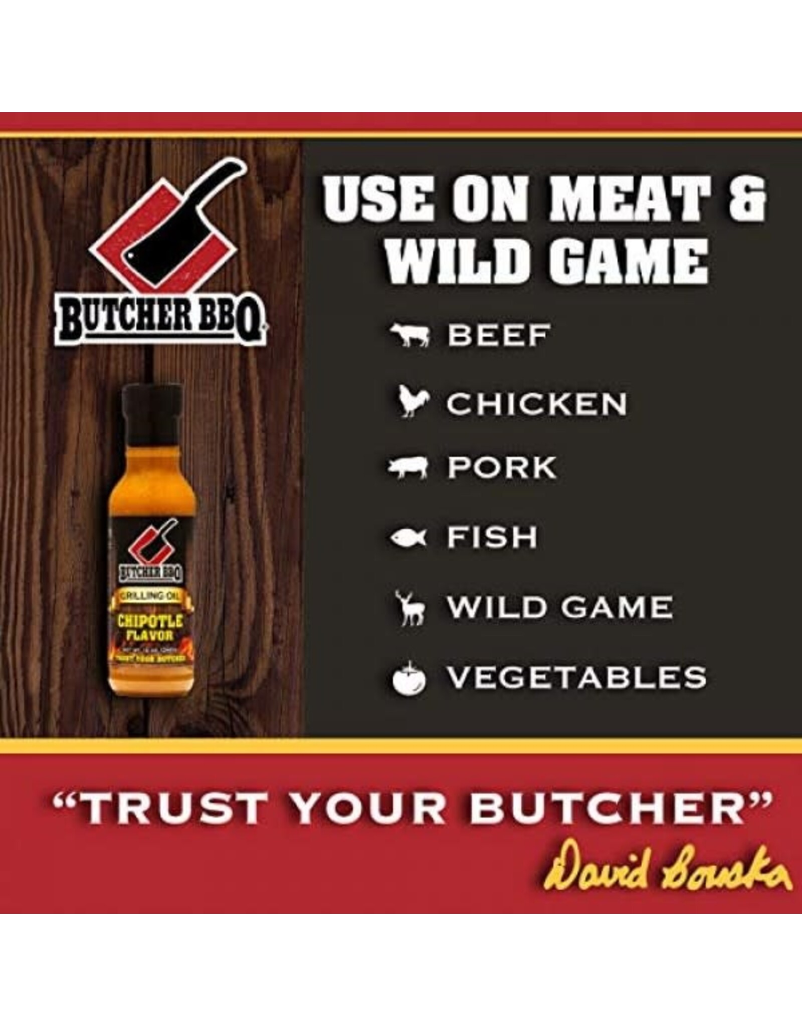 Butcher's BBQ Butcher BBQ Products Chipotle Oil 12 Oz - 74785